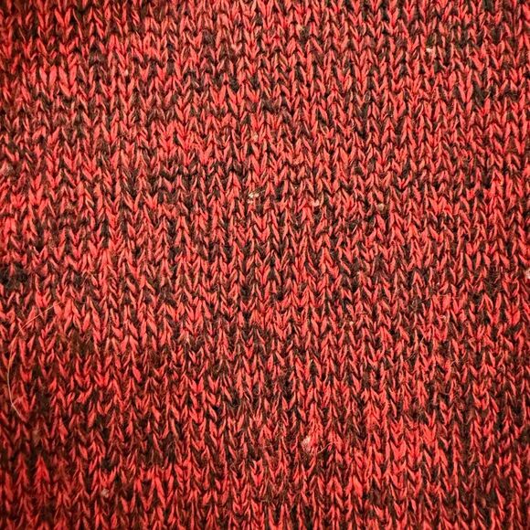 BLVD East Red Marled Acrylic Sweater Medium Pullover Crewneck - Picture 4 of 7